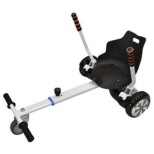 ZXTDR Hoverboards Go Kart Accessories Adjustable fits Kids and Adults for 6.5" 8" 10" Hoverboards Electric Scooter (White)