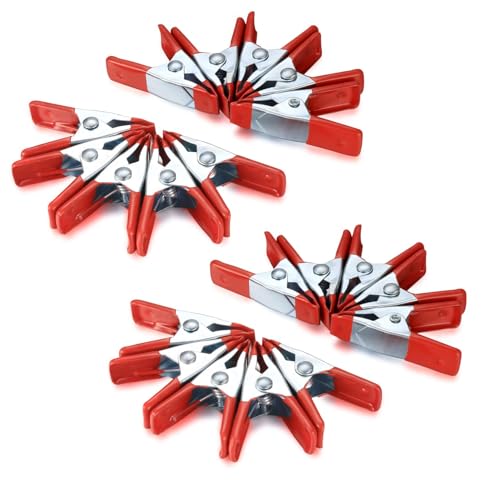 Metal Spring Clamps Clips, Heavy Duty Tipped Grip Holder Rubber Coated, Wood Clamps for Tarpaulin, Camping, Woodworking, Model Making Tool - 20 Pcs/2 Inch (20) 5 Metal Spring Clamps Clips, Heavy Duty Tipped Grip Holder Rubber Coated, Wood Clamps for Tarpaulin, Camping, Woodworking, Model Making Tool - 20 Pcs/2 Inch (20) - Image 5