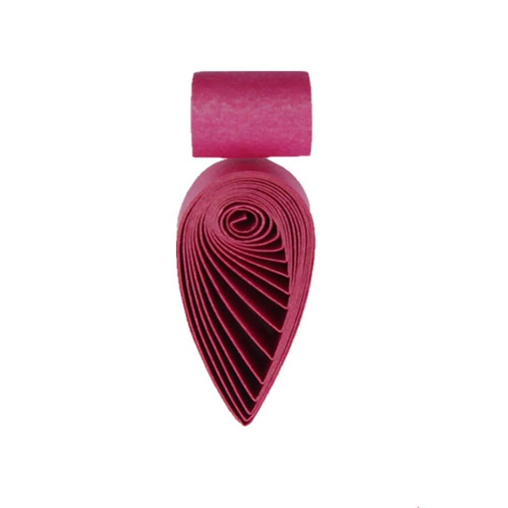 ODETOJOY Quilling Paper Metallic Paper Strips 3mm Roll for Craft Card Making Single Color Quilling Strips 1/8inch 60Pcs (Fuchsia)