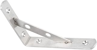 ICOBES Multipurpose Metal Shelving Heavy Duty Shelving Shelf Support Corner Brace Stainless Steel Right Angle Brackets 90 Degree Wall Brackets Hanger Shelves Tables Dressers Chairs Frame Holder Metal