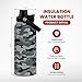 Camo Water Bottle - Camouflage Bottles 32oz Stainless Steel Insulated Sports Tumbler with Lid, Gifts for Men Veteran Hunting Lover Sport Outdoor Workout