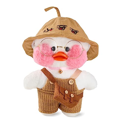 Qcotng Duck Stuffed Animal Soft Cute White Plush Toy With Outfits And Accessories To Removable Dress Up Clothes Best Birthday For Kids Girls Boys (12Inch/30Cm) (White Duck, Single Suit) #TOP17