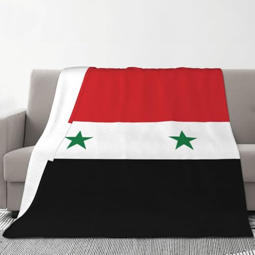 Couverture drapeau syrien en flanelle légère et douce