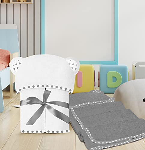 Set Of 2 Bamboo Hooded Baby Towels – Luxurious, Large And Super Absorbent – 30 X 30 Inch – Soft And Suitable For Infants, Toddlers And Kids – 400 Gsm #TOP7