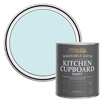 Rust-Oleum Blue Scrubbable Kitchen Cupboard Paint in Satin Finish - Duck Egg 750ml (SHDRCT1802)