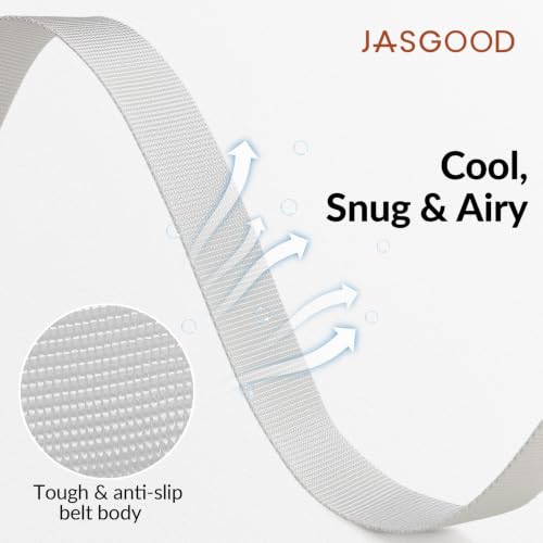 Image of JASGOOD Nylon Canvas Breathable Military Tactical Men Waist Belt With Plastic Buckle