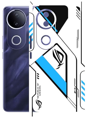 Image of AtOdds - Full Body Back Screen Guard Protector Film - Lamination Wrap Skin Sticker Compatible with VIVO T4R (5G) | Scratchproof Matte Finish (RogBlue)