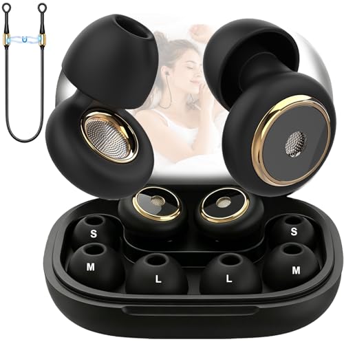 Bouchons D'oreilles Pour Dormir Avec Cordon Anti-Perte,Bouchons Boucle Anti-Bruit, Silicone Souples Et Réutilisables(Avec 3 Embouts Pour Le Sommeil) La Concentration Et La Sensibilité Au Bruit*