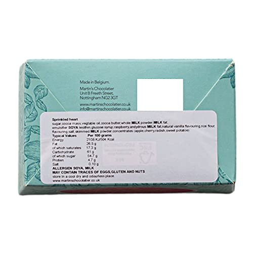 Martin's Chocolatier Schokoladen-Ballon, 200 g, bestreute Herzen, handgefertigte Schokoladen-Geschenkbox – Bild 4