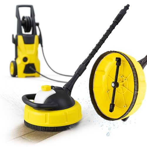 PowerBrush Turbo 28 cm - Cepillo de disco con depósito de detergente T-Racer | Recambio para limpiadora de alta presión Karcher K1-K7, Lavor, Parkside, Sterwins, Decoración, 28 cm, 140 bar, 60 °C
