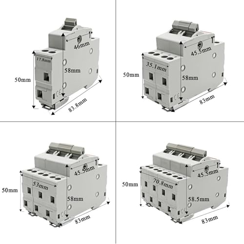 Disjoncteur transfert manuel double alimentation 4P inverseur source