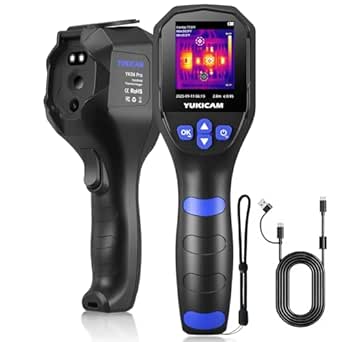 Thermal Camera for Home Inspection, 240×240 Infrared Thermal Imaging Camera with Dual-Light Fusion, Smart Modes, 25Hz IR Camera, -4°F to 1022°F Handheld Thermal Imager for Water Leaks, HVAC, Electrical