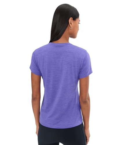 Brooks Womens Luxe Short Sleeve Heather Violet Small - image 4