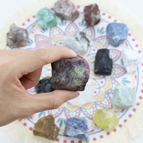 Image of 2Pcs Dragonblood Stone 1.8-2.2 inch Large Raw Crystals and Healing Stones Crystal Rough Rocks for Cabbing Decoration Polishing Tumbling Wrapping DIY Wicca Reiki Wire Gifts Natural Rock