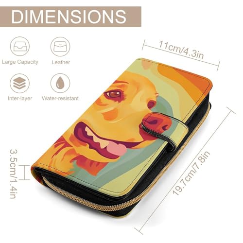 Vintage Cocker Dog Long Wallet for Women Men Purses Coin Pouch Credit Card Holder Organizer2