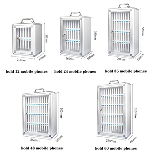 Armadietto Portatile Sicuro per cellulari con Serratura e Timer - Ideale per Studenti e Personale, Contenitore per dispositivi mobili per aule e Mense, per Tenere i dispositivi al Sicuro