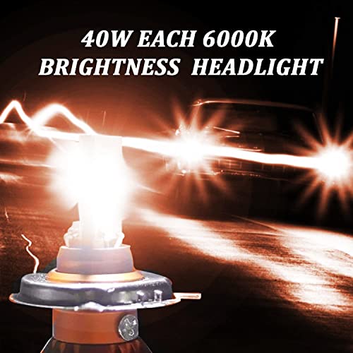 Image of OBEROI'S TRADERS High Brightness Front DC Power Headlight Bulb For All Bikes 3 Side H4 White LED Headlight, Fog Lamp Motorbike, Car LED (Pack of 1) (NISHTHI M3 MINI)