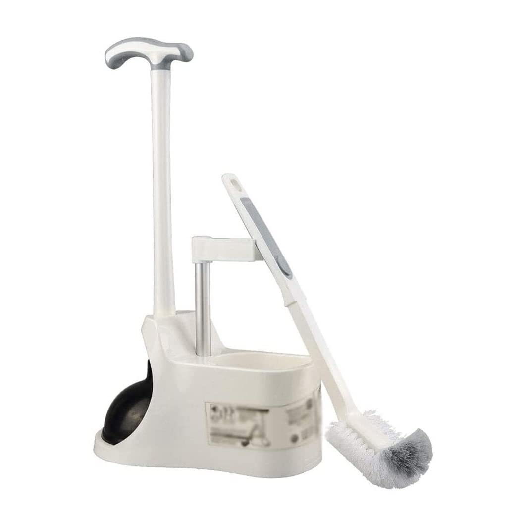 Escobilla WC Combo De Desatascador De Inodoro Y Escobilla De Inodoro, Juego De Escobilla De Inodoro Y Soporte para Una Higiene Limpieza De Inodoros Escobilla De Inodoro Escobilla de Baño