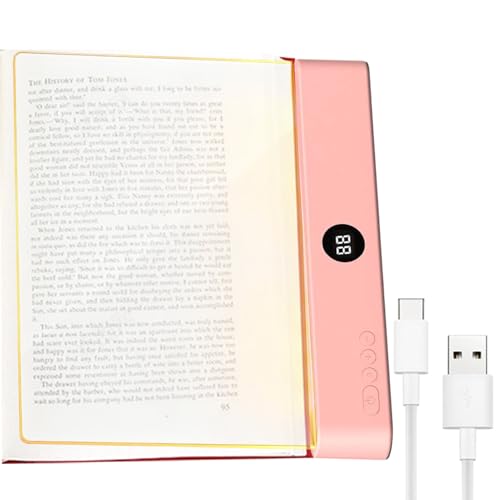 Light Page Libri, 18.5x15.3x2.2cm Luce Per Lettura Libri A Bed, Lampada Per Libro Notturna, Libro Luminoso Lampada, LED Pannello Luminpage Con Cura Degli Occhi, Lampadas Con 3 Modalità Per Uffici