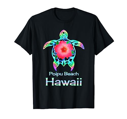Hawaiian Colorful Sea Turtle Pearl Harbor Hawaii T-Shirt