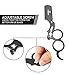 Barber Straight Razor Professional Straight Edge Razor for Men -100 Derby Blades Double Ring Barber Razor Compatible with Double Edge Blade Beard Shaping tool (Black)