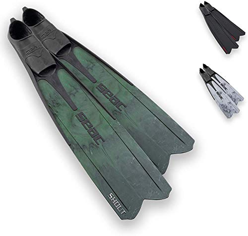 Seac Shout Camo S700, Long Fins For Scuba Diving, Spearfishing And Freediving #TOP7