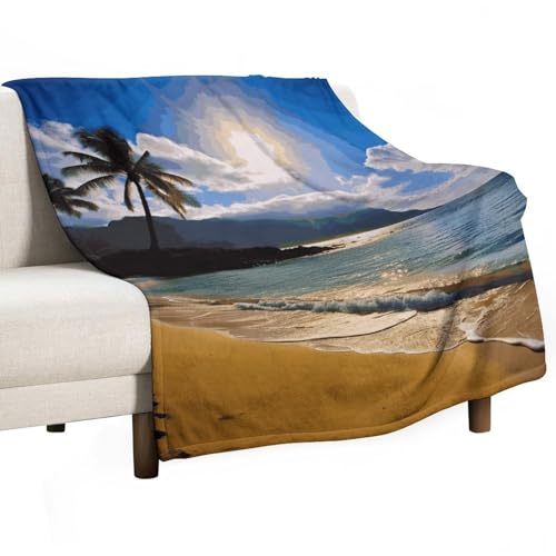 Couverture en molleton douce 127x152 cm pour canapé et lit