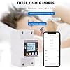 63A TUYA WiFi Smart Energy Meter Earth Leakage Over Under Voltage Protector Relay 140V-300V 63A Circuit Breaker Timer Energy Power kWh Meter Smart Life, Voice Control with Alexa Google Home