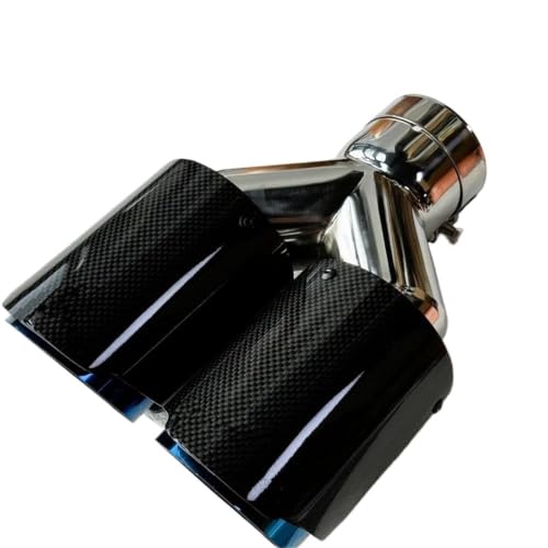 Embout silencieux échappement universel double tuyau voiture 57mm 101mm