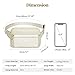 S-ZONE Fanny Packs for Women, Genuine Leather RFID Blocking Crossbody Bags Purses, Sling Waist Bag, Fashionable Chest Bag, Gifts Travel Running Adjustable Strap Men