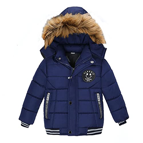 Lengender Blouson Manteau Fourrure Chaud Enfant Garçon Bébé Ski Vêtement Doudoune à Capuche Veste à Manches Longues Chaud 1-5 Ans (FR/ES, Âge, 3 ans,...