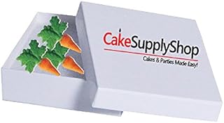 CakeSupplyShop Carrots Sugar Decorations for Cakes and Cupcakes Food Decorations 24 count