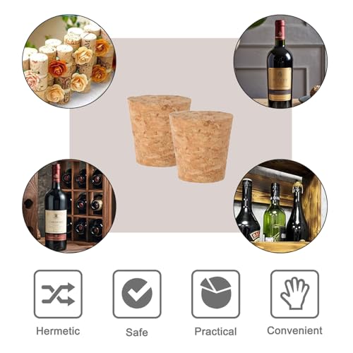 20 Stück Flaschenkorken,Korkstopfen Weinkorken Zum Basteln Weinkorken Bastelkorken Konische, Konische Korkstop für Weinflaschen und Bierflaschen (29.5 * 25 * 20mm)