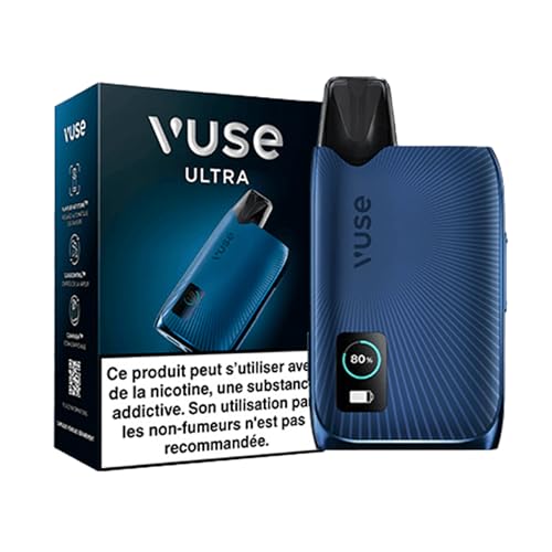 Vuse Ultra Cigarette Électronique – Kit Complet Vapoteuse Electronique Rechargeable avec Batterie Longue Durée, Vapeur Réglable, Cigarettes Électroniques, Capsules...