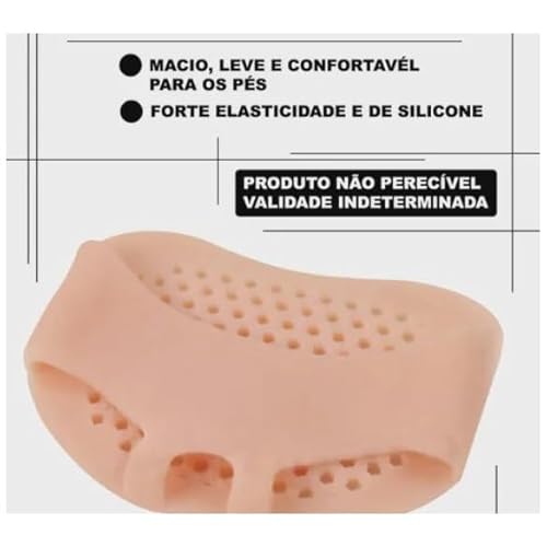 3 Pares Palmilhas Ortopédica Para Antepés Gel Silicone Protetora Protetor De Ponta Dos Pés Anti Rach