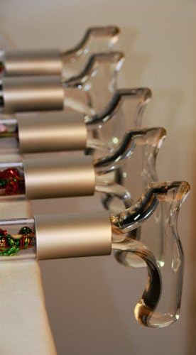 Miniatura 2 de Elegante bastón de acrílico para caminar (longitud personalizada, rosas de seda rojas y blancas)