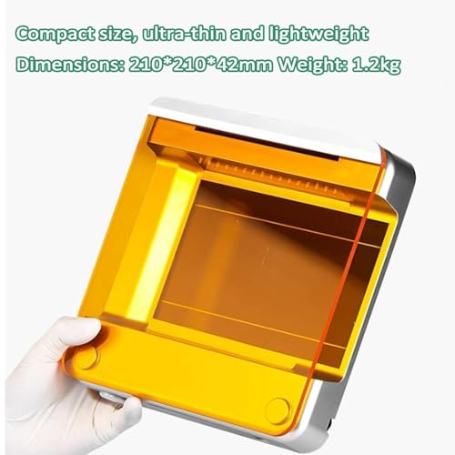 Transiluminador de luz azul con filtro ámbar e intensidad ajustable para imágenes de laboratorio de alta definición, instrumento de corte de gel para un análisis preciso
