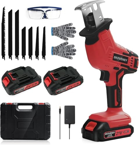 Cordless Reciprocating Saw with Dual Batteries
