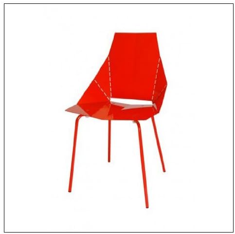 Blu Dot Real Good Chair by Blu Dot, color = Red