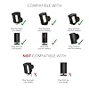 Wasserstein Solar Panel Compatible with Ring Spotlight Cam/Plus/Pro Battery, Stick Up Cam/Pro & Outdoor Cam Plus Battery - Continuous Power for Ring Surveillance Camera (2-Pack, Black) #2