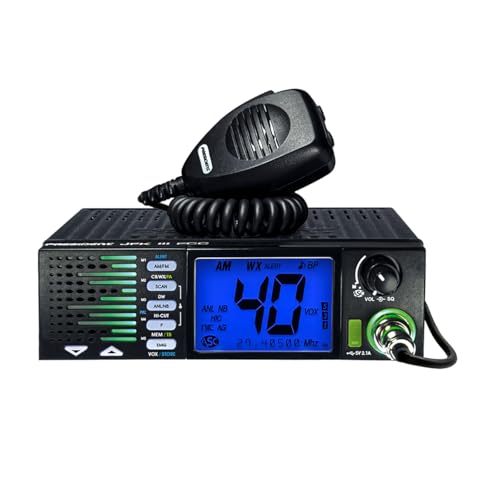 President JFK III FCC AM/FM Trucker CB Radio- OEM Truck Size with Front-Firing Flashing RX/TX Speaker