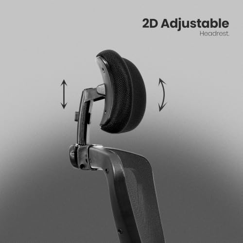 Image of Make My Chairs Jazen Plus 2026 | Ergonomic Mesh Office Chair for Work| 5 Years Warranty |Synchro Tilt Recline Mechanism | Adjustable Armrest | 2D Adjustable Lumbar | High Back