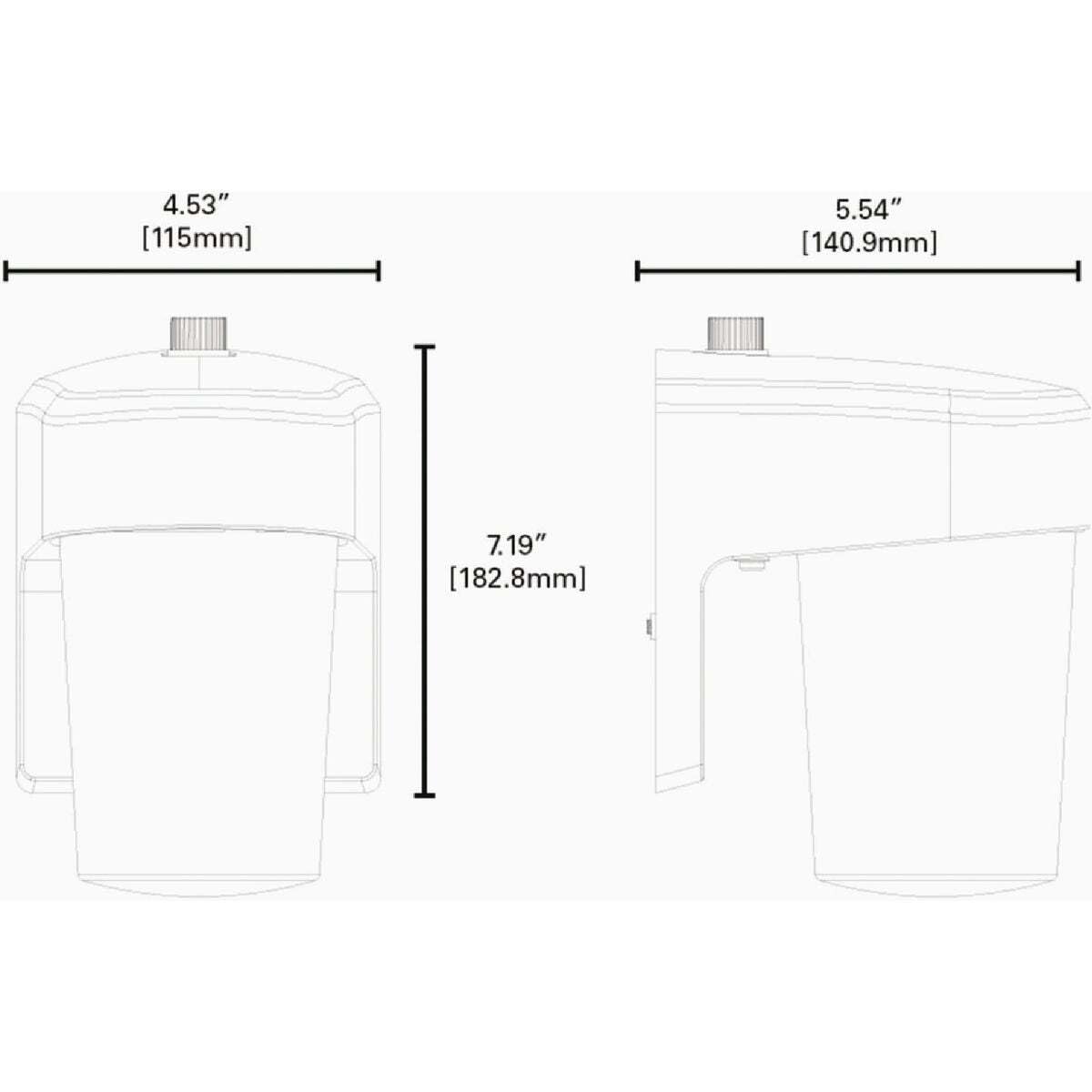 HALO All-PRO Outdoor LED Security Light - Bronze Dusk To Dawn Entry & Patio Lighting