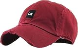 KBSV-071 Bur Lit Patch Vintage Distressed Dad Hat Baseball Cap Adjustable