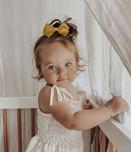 Hair Bow Clips For Baby Girls, 10Pcs Non Slip Fully Lined Hair Barrettes For Babies Infants Toddlers Fine Hair By Cherssy #TOP5