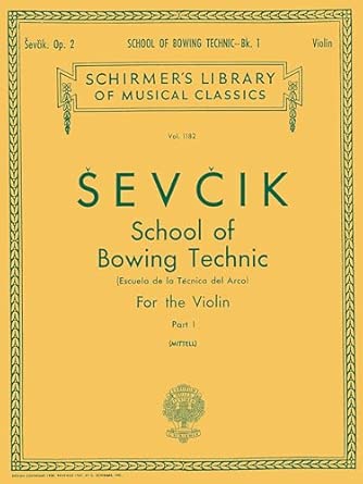 Otakar Sevcik School of Bowing Technics Op. 2 Book 1 Violin Method ...