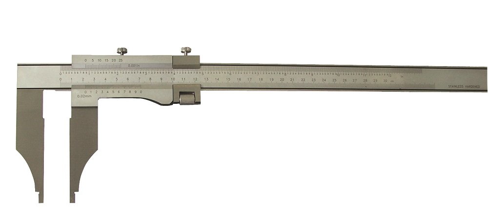 CNC QUALITÄT Calibre de precisión para taller, 1000 mm, longitud de la boquilla 150 mm.