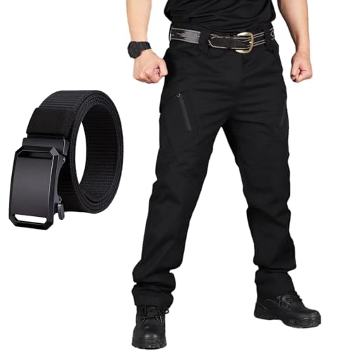 Caramand Tactical Pants 6 Pair, Men's Utility Flex Cargo Pants, Lightweight Resistant Ripstop Waterproof Quick-Drying