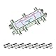 HDSAT Antennenverstärker für TV oder Sat 1 Eingang, 6 Ausgänge 5 – 2300 MHz + 7 F-Stecker 7 mm