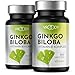 Produktbild Ginkgo Biloba 3950, 2x 365 Stück - Preis-Leistungs-Sieger + B-Vitamin Power Komplex, enthält 14,4 mg Flavonglykoside & 3,6 mg Ginkgolid - Ohne Zusätze, Laborgeprüft, made with love in Austria